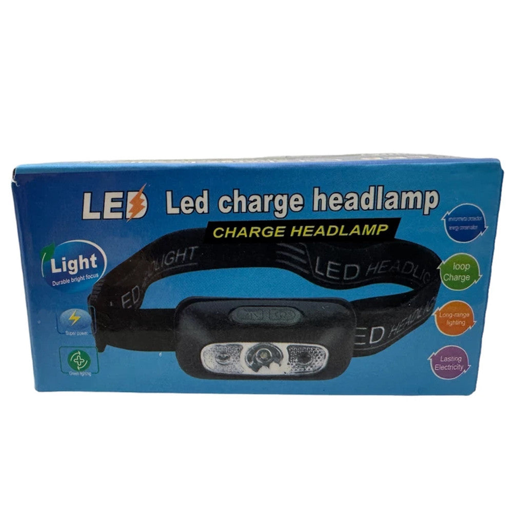 Налобний ліхтарик із сенсорним керуванням та USB зарядкою, BL-2101, Чорний / Акумуляторний ліхтарик на голову
