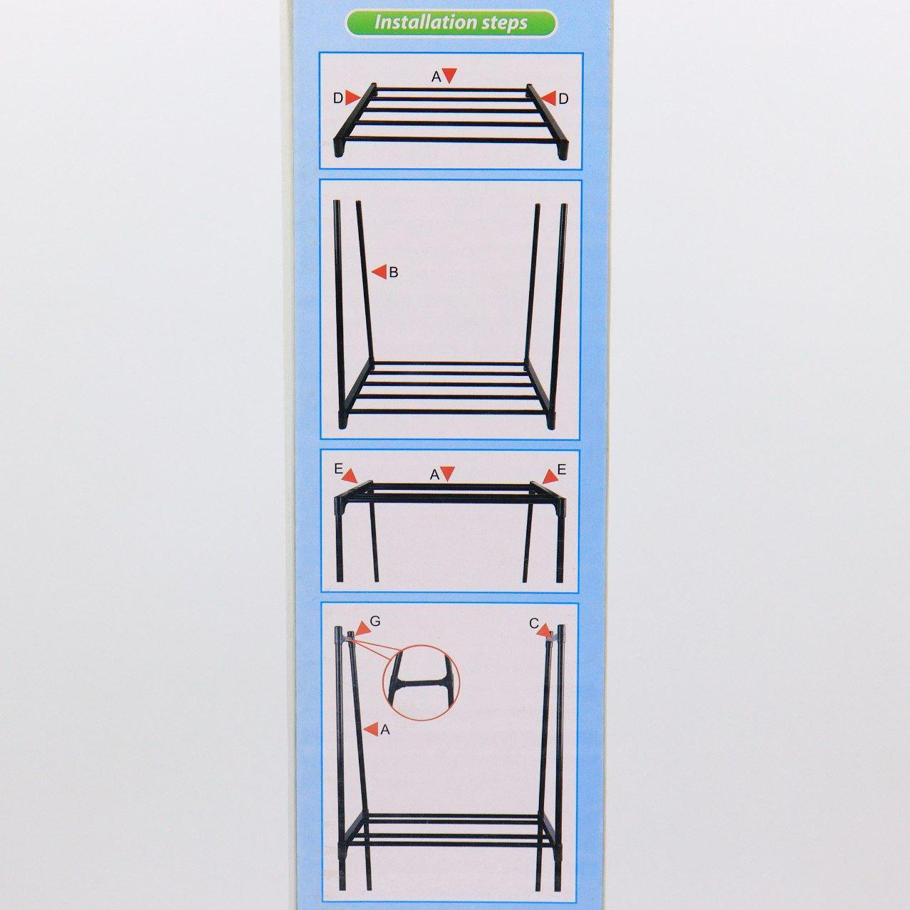 Пересувна вішалка для одягу до 20 кг The New Coat Rack (160 х 55 х 42 см) / Підлогова стійка для одягу