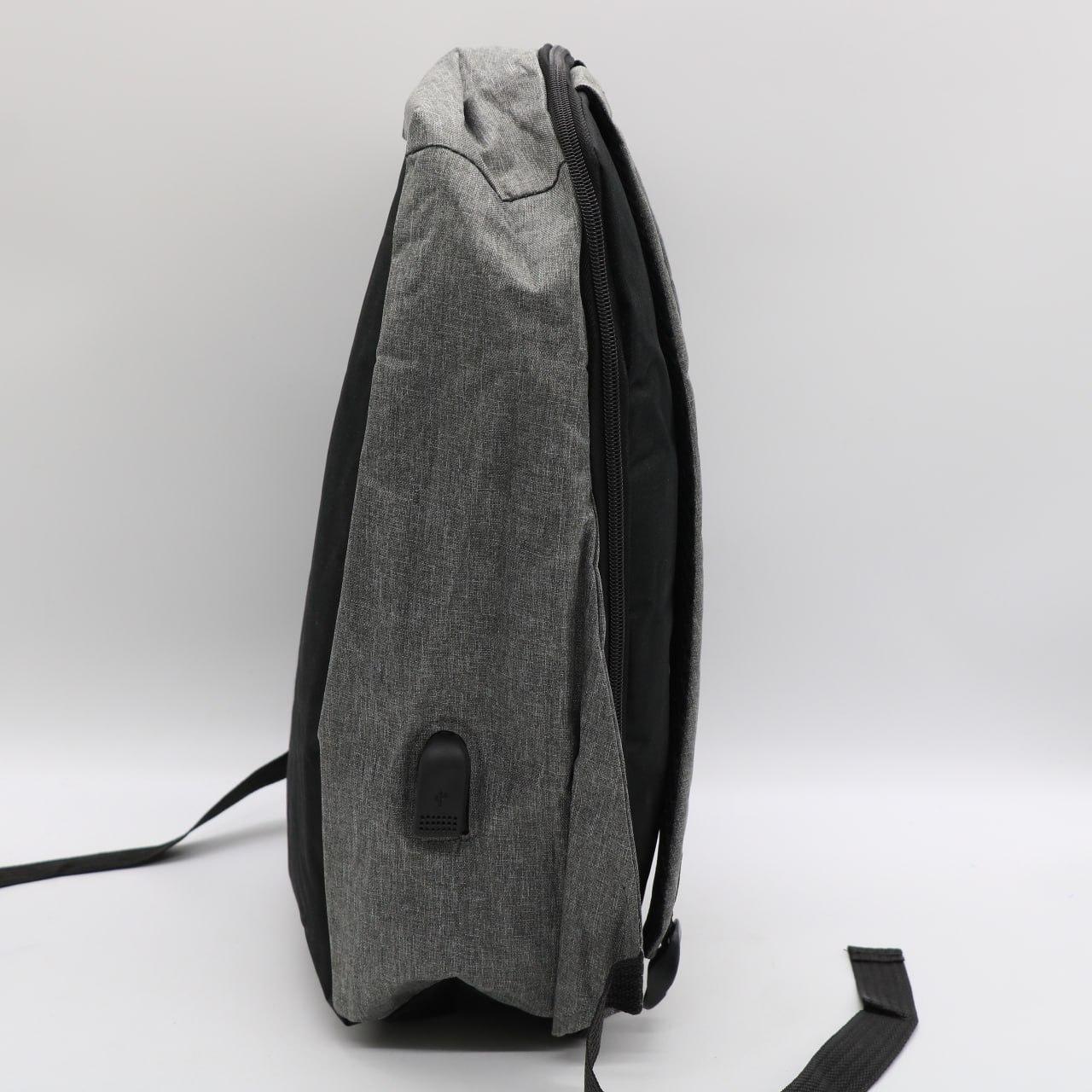 Міський рюкзак-антивор з USB (45х30х10 см) Bobby, сірий / Молодіжний рюкзак для ноутбука