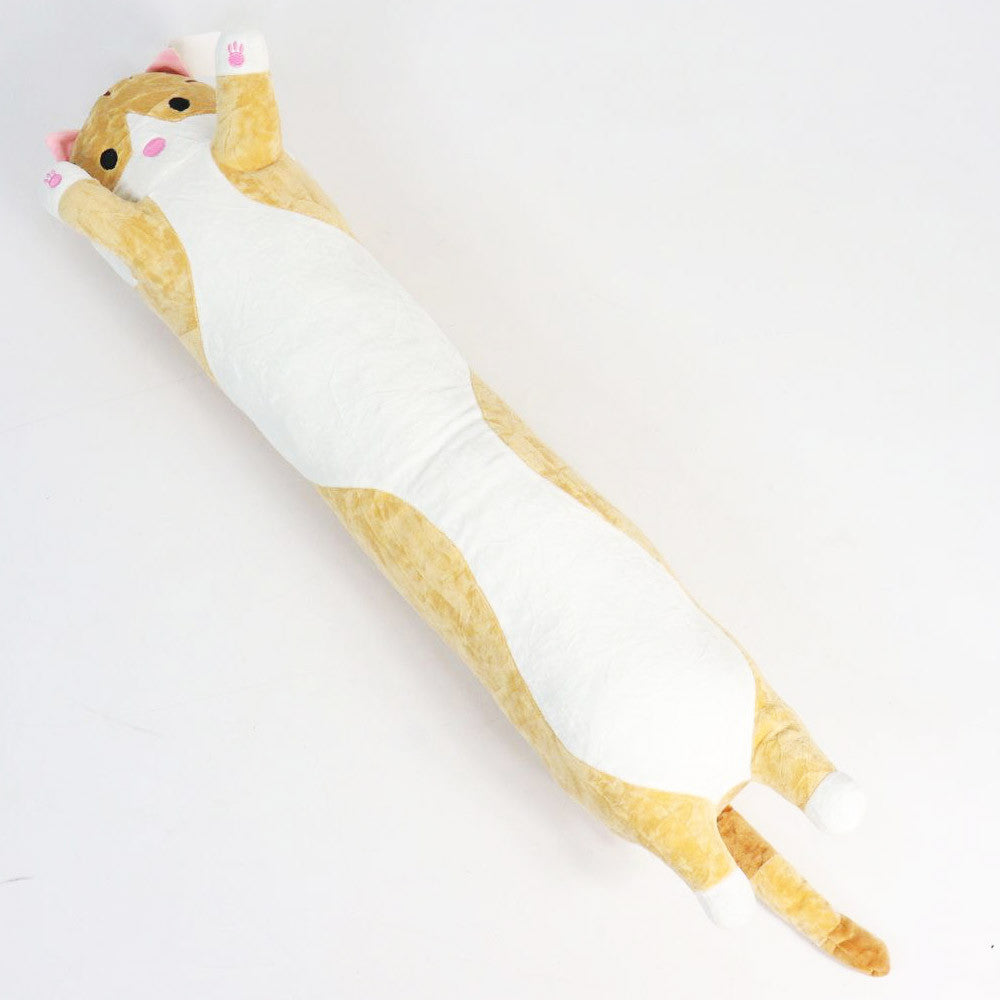 М'яка іграшка-подушка Кіт Батон 90 см, EL-2117-7, Коричневий / Іграшка дитяча обіймашка довгий кіт