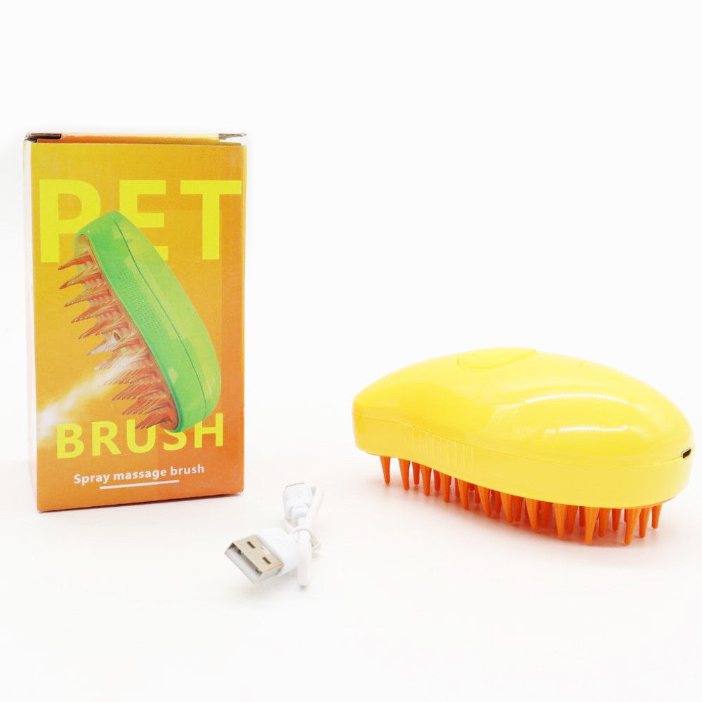 Гребінець для вичісування шерсті тварин з парою AD-2220, Жовта / Щітка від шерсті / Щітка для котів