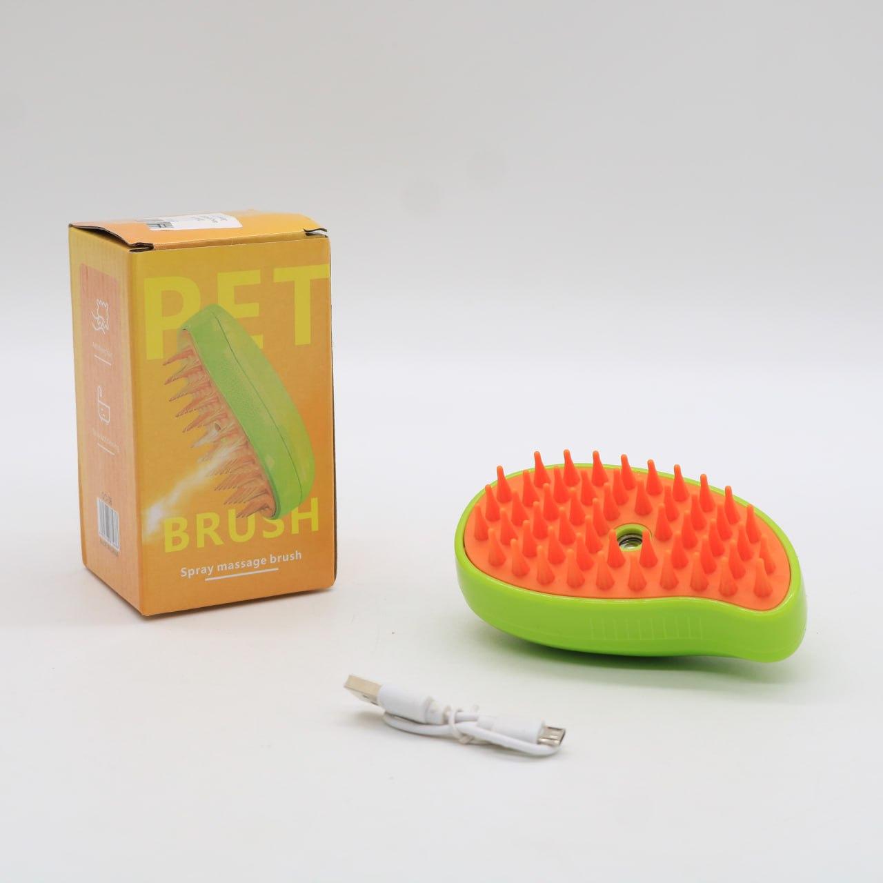 Гребінець для вичісування шерсті тварин з парою AD-2220, Зелена / Щітка від шерсті / Щітка для котів