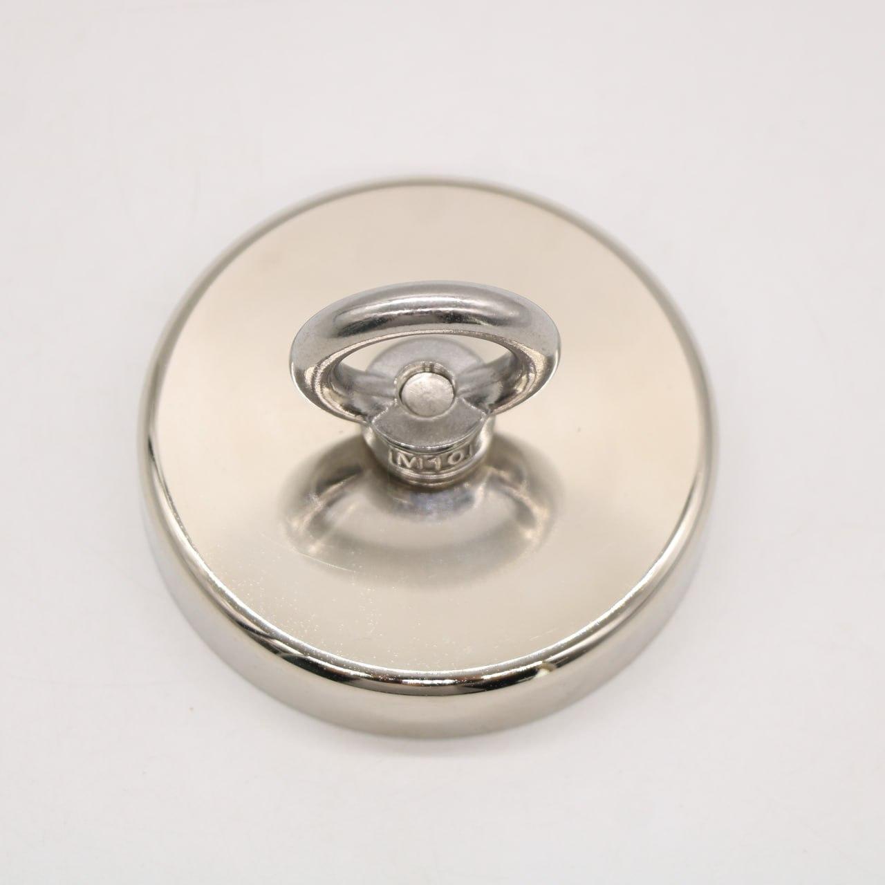 Неодимовий магніт 90мм - 350кг у корпусі із зовнішнім кільцем / Пошуковий магніт / Магніт для пошуків металу