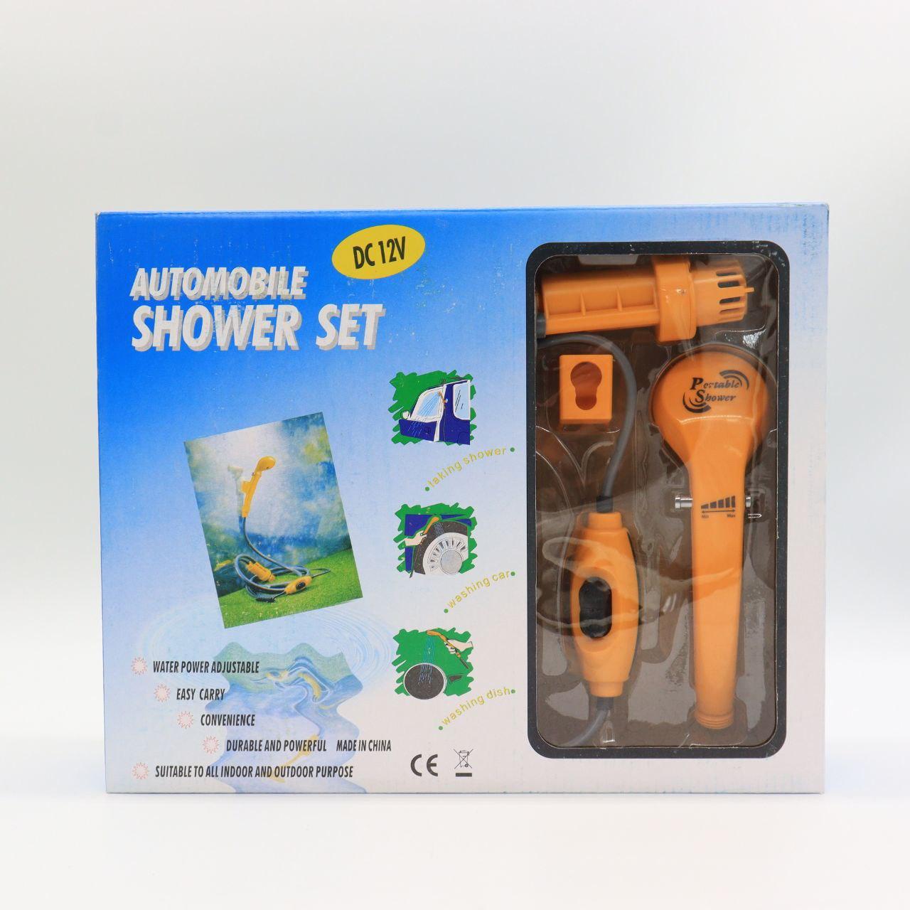 Автомобільний душ від прикурювача SHOWER SET AA2-2 / Портативний туристичний душ автомийка / Авто-душ