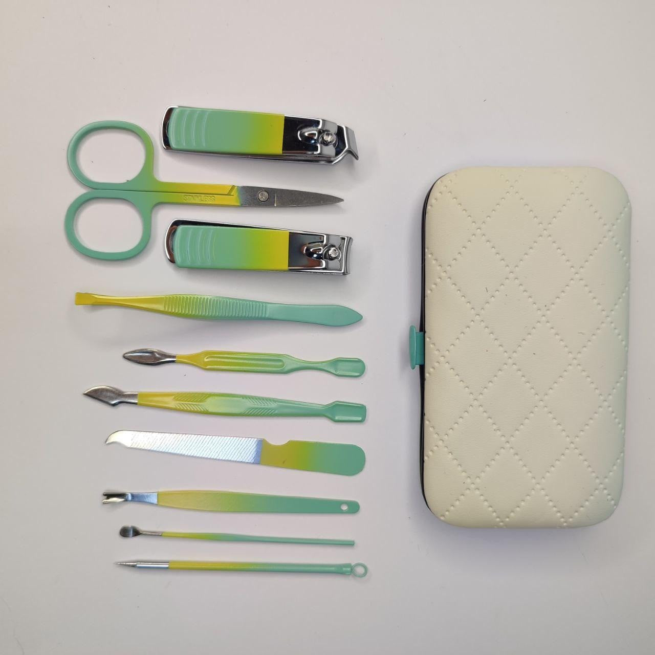 Портативний манікюрно-педикюрний набір 10в1 VEN221 / Професійний манікюрний набір