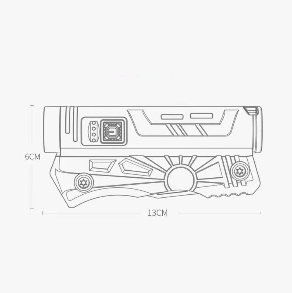Мультитул LF-800 з ліхтарем та Power Bank 5-в-1 / Акумуляторний ліхтар-інструмент