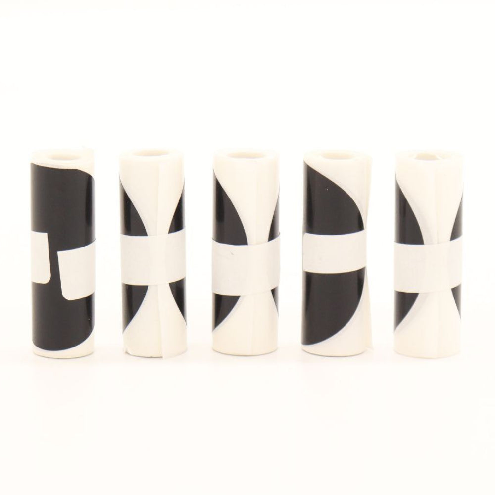 Наклейки для баночок з прянощами, 4 см, 20 шт, чорні / Бірки для банок з сипучими продуктами