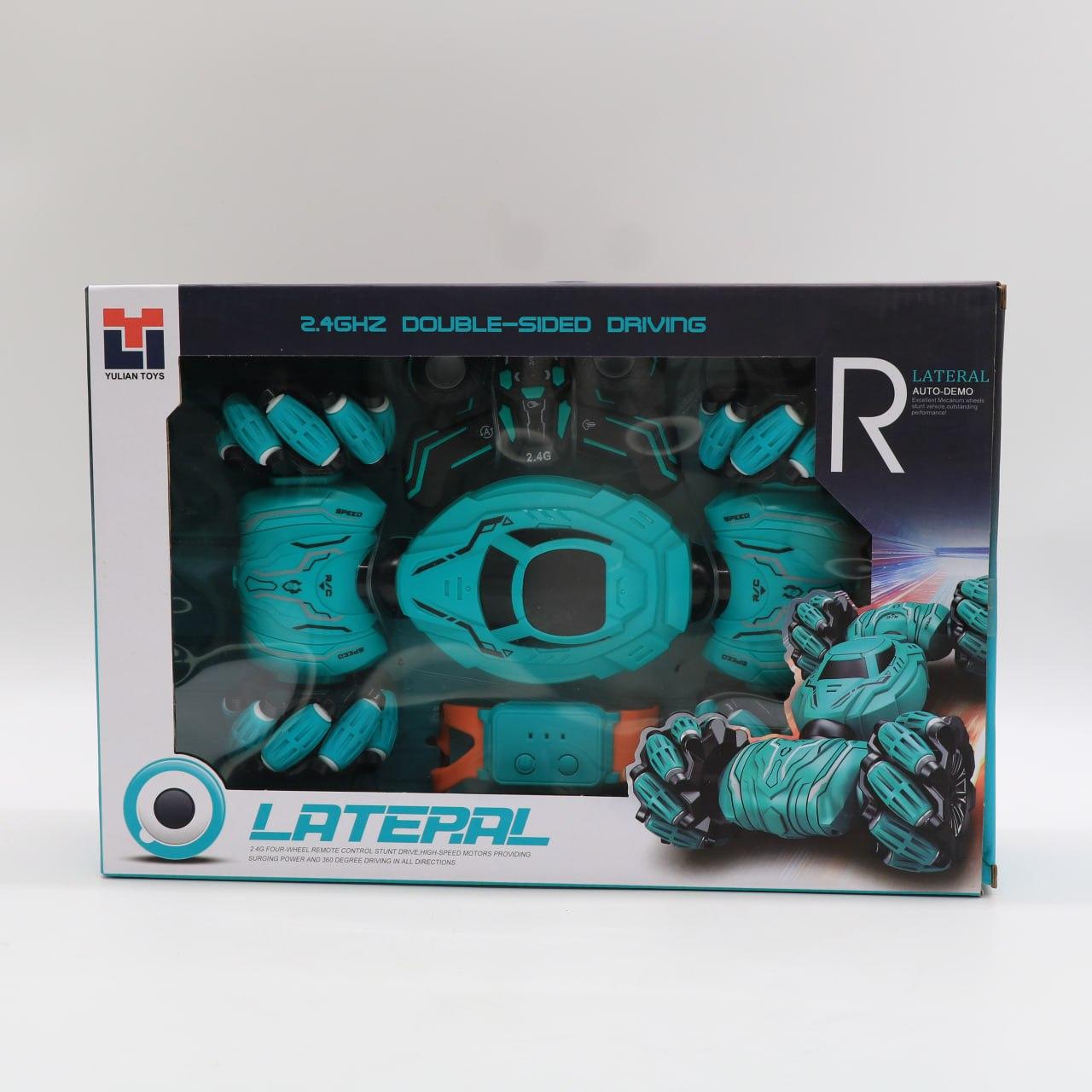 Машинка перевертень на радіокеруванні від USB, 986-14, Блакитний / Дитяча трюкова машинка на пульті управління