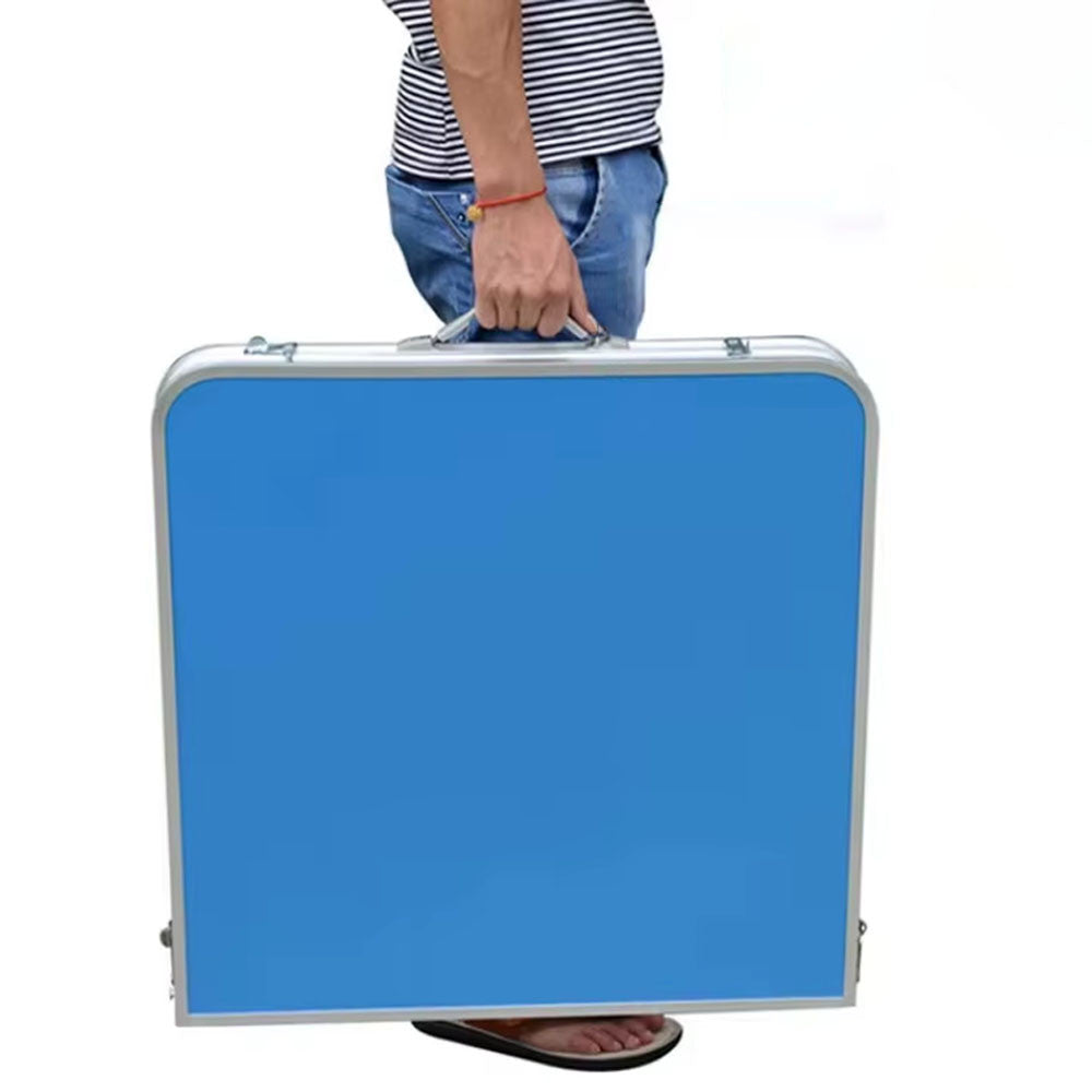 Складний стіл для пікніка 4 стільця, 120х70х60см, Синій / Туристичний стіл розкладний / Стіл для кемпінгу