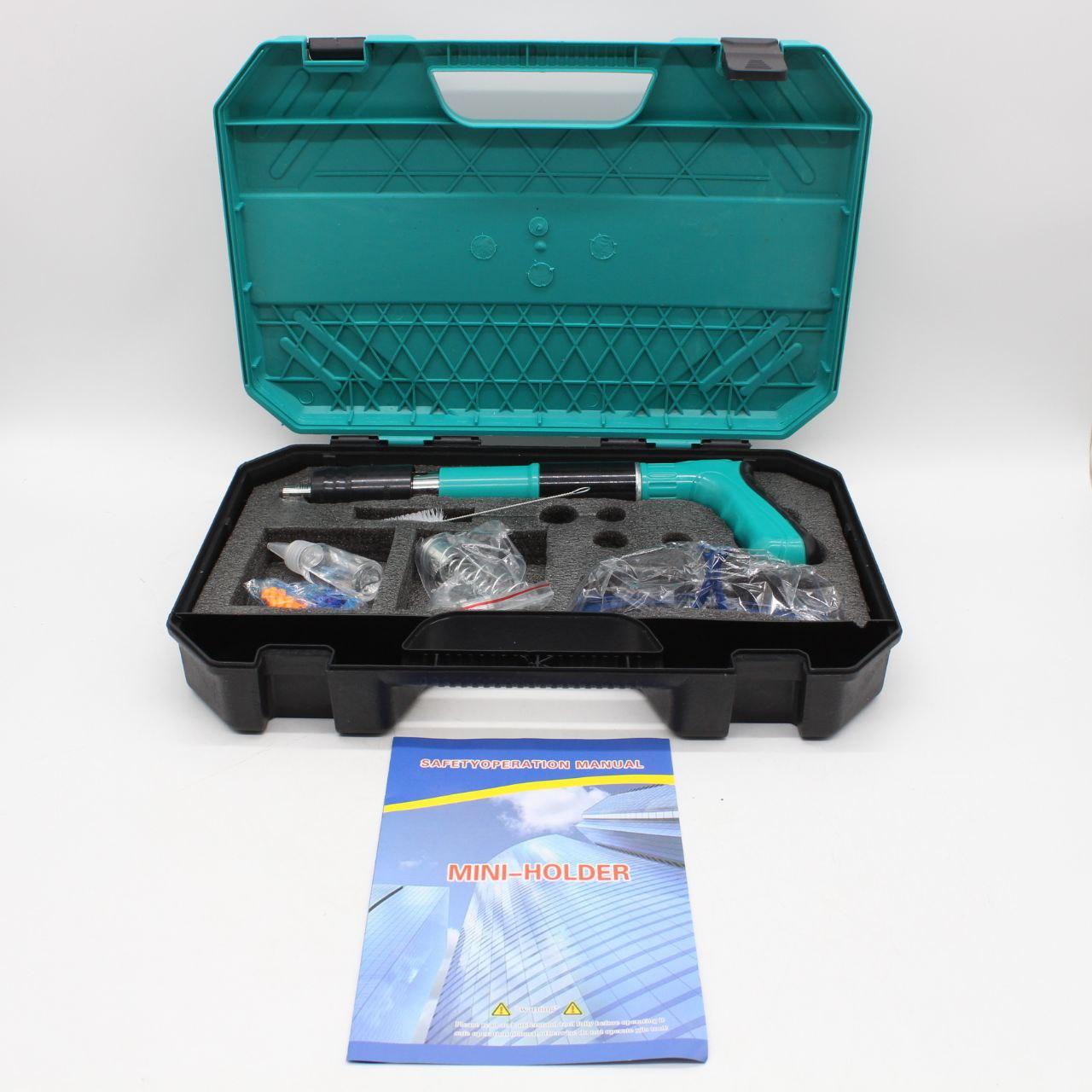 Пневматичний пістолет для цвяхів, Бірюза / Цвяхозабивний пістолет / Степлер ручний / Степлер пневматичний