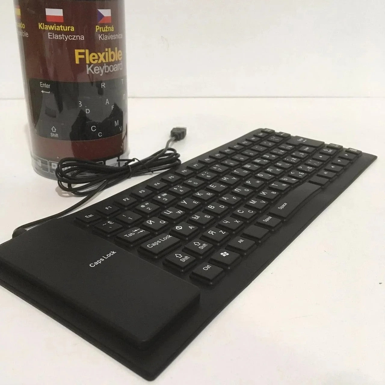 Гнучка клавіатура гумова для ноутбука та ПК USB FLEXIBLE KEYBOARD X3 / Дротова клавіатура