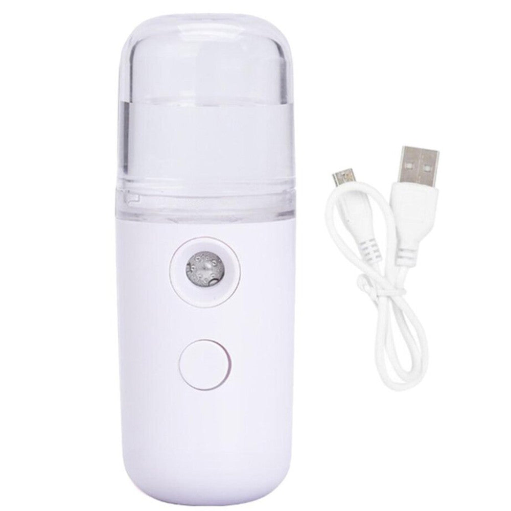 Зволожувач шкіри обличчя 30 мл, Nano Mist, Білий / Портативний міні зволожувач повітря
