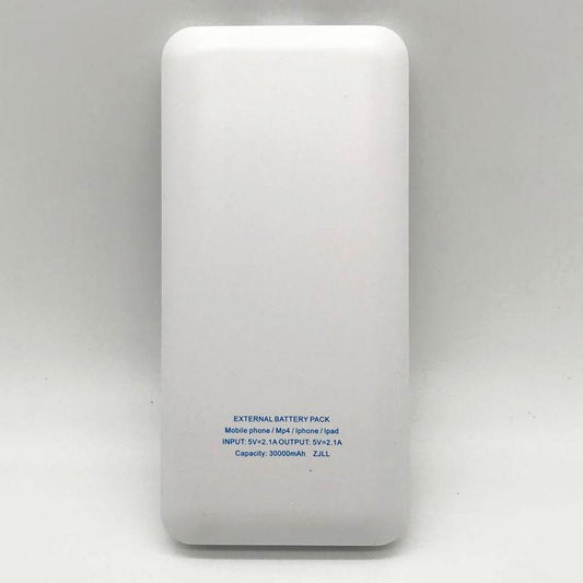 Power Bank 30000mah UKC, Білий / Портативний зарядний пристрій / Повербанк
