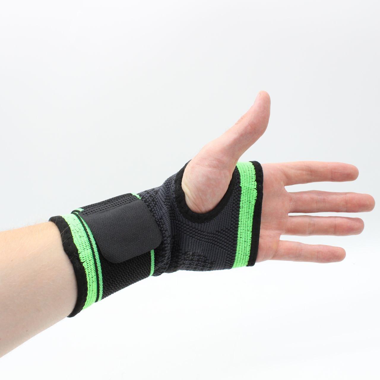 Фіксатор для руки 18х9см / Бандаж на зап'ястя / Лангетка на руку від перевантажень / Еластична пов'язка на кисть руки
