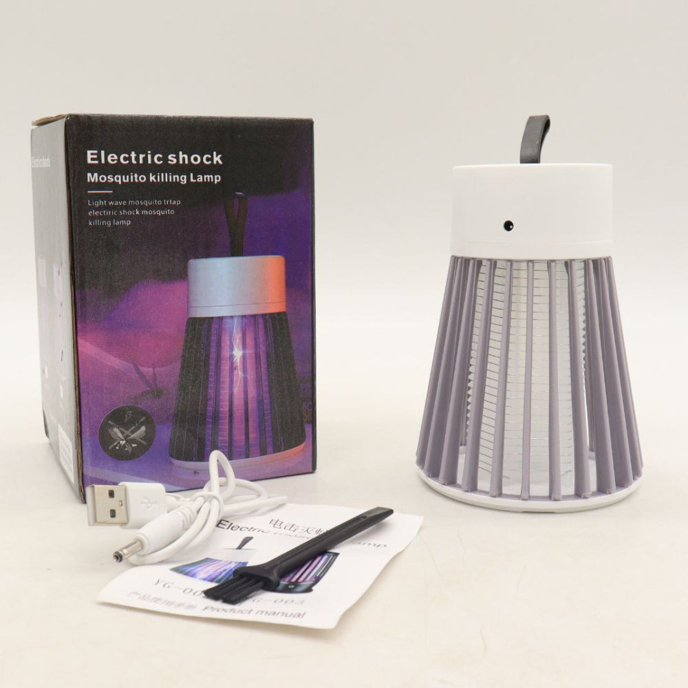 Антимоскітна лампа від комарів, від USB, Electronic shock, Сірий / Відлякувач комах