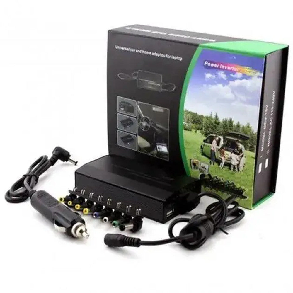 Зарядний пристрій для ноутбука MY-150W, 8 роз'ємів / Зарядка для ноутбука від прикурювача в авто