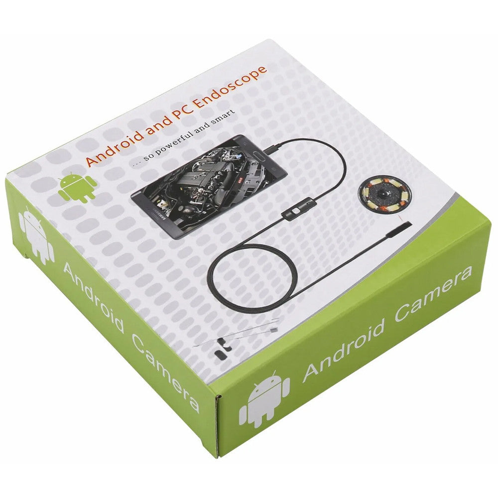 Ендоскоп міні камера для смартфона, 5м / Ендоскопічна гнучка USB-камера / Бороскоп