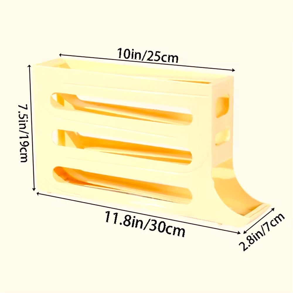 Підставка для зберігання яєць 4 яруси 30×19×7см, Plastic shelving / Лоток для яєць / Органайзер для яєць