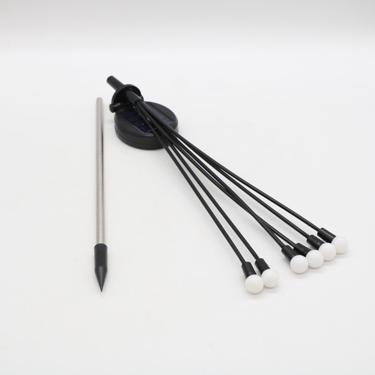 Ліхтар садовий на сонячній батареї 70см, Тепле світло / Декоративний світильник вуличний