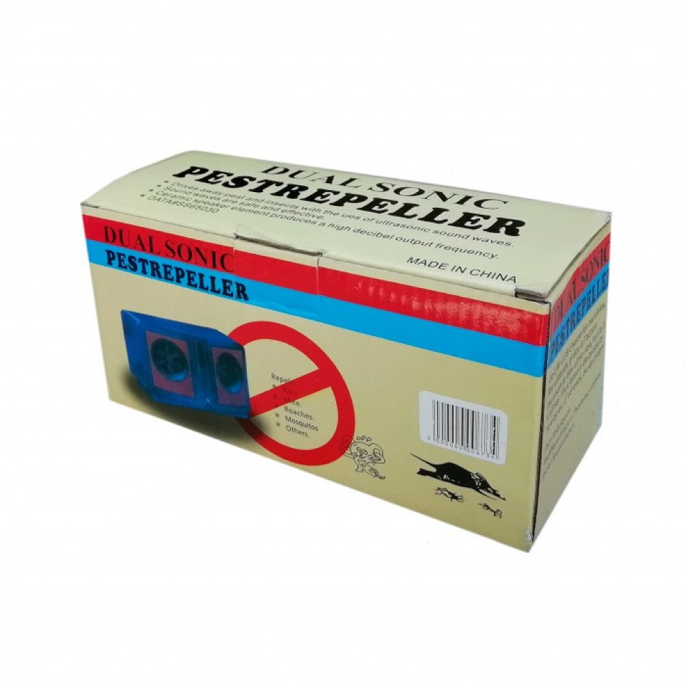 Ультразвуковий відлякувач гризунів і комах до 200 м², Dual Sonic / Відлякувач комарів і мишей