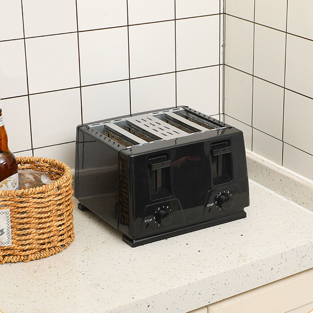 Тостер 4 скибочки, розморожування, підігрів, 1300Вт, QLT-318B / Тостер для хліба / Електротостет