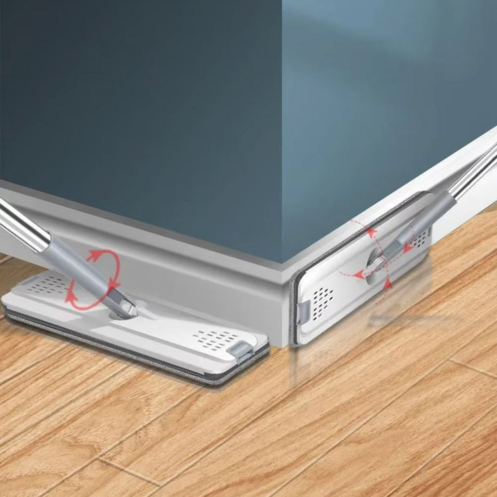 Швабра з автоматичним віджимом та відром 6л / Швабра ледарка / Комплект для прибирання швабра та відро