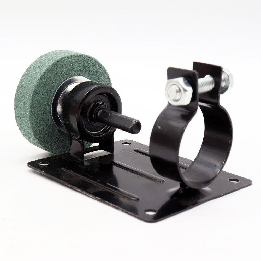 Настільна насадка на дриль з точильним каменем / Насадка для заточування свердлів / Тримач для дриля