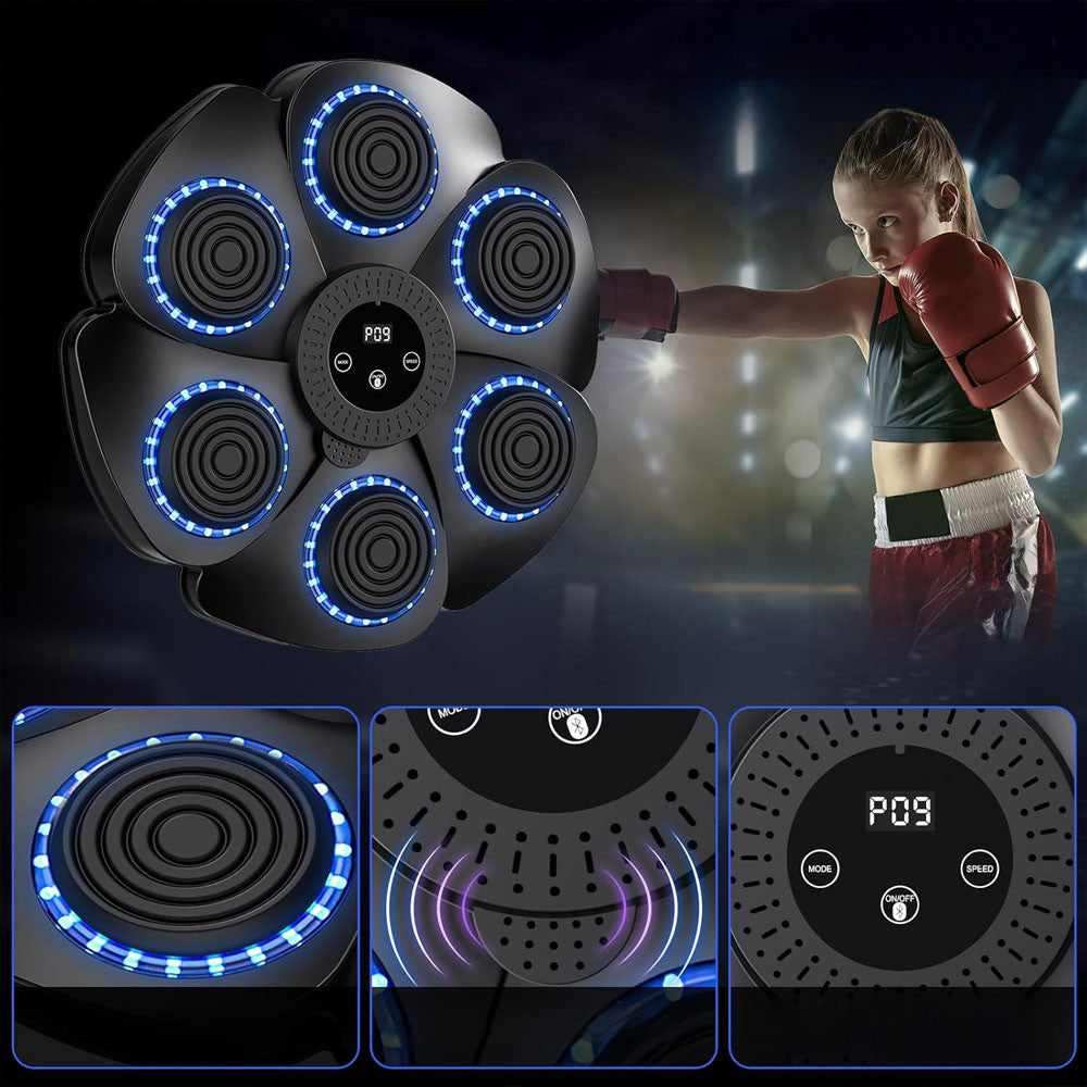Настінна мішень для боксу з Bluetooth / Тренажер для боксу з музикою / Музичний боксерський тренажер