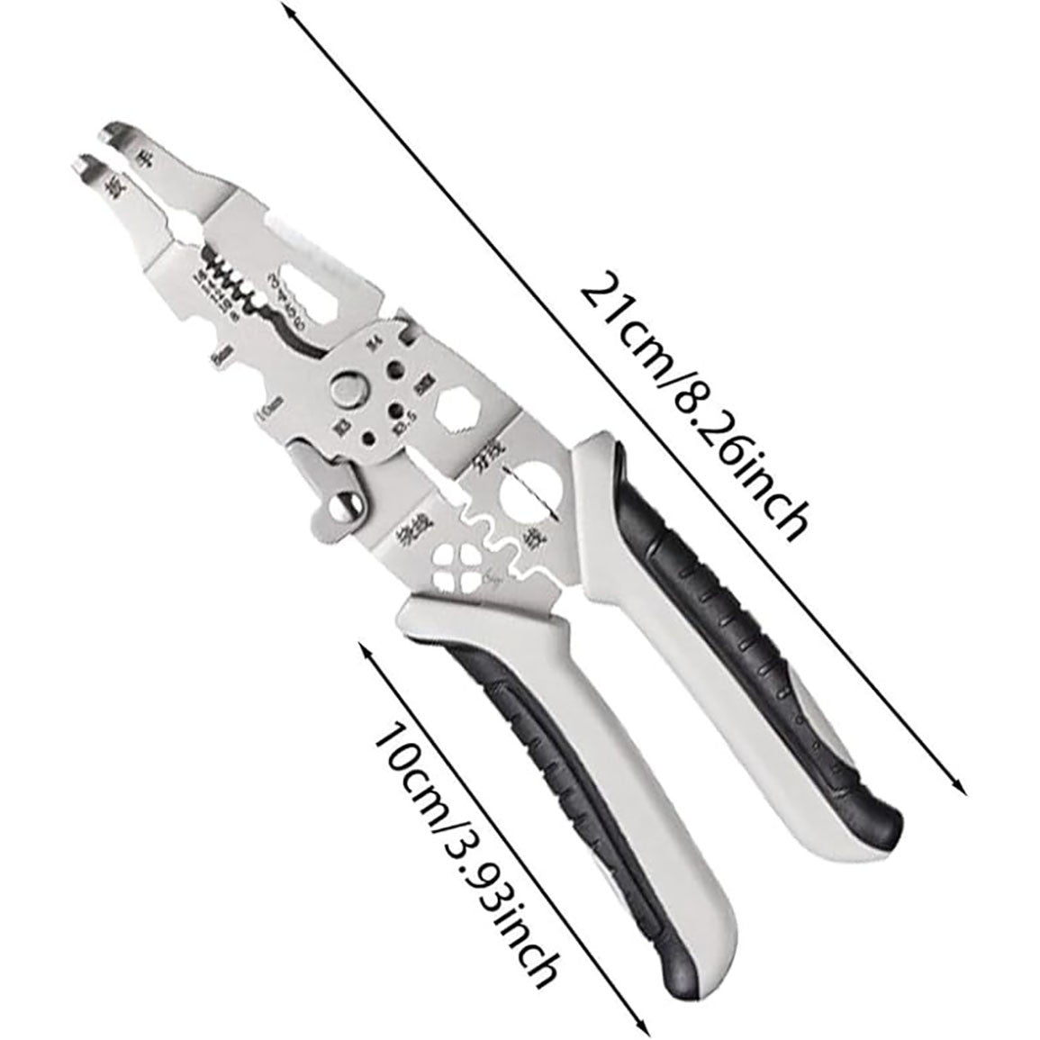 Багатофункціональні кліщі-стрипер 21см CH-51 / Плоскогубці / Стріпер для зачистки та обтискання проводів