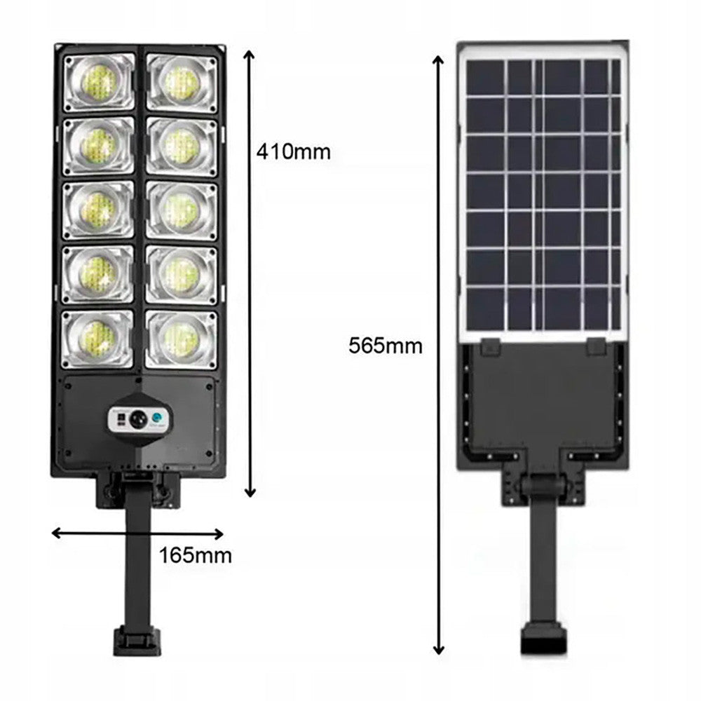 Вуличний ліхтар на сонячній батареї з пультом 300LED, W789A-5 / Світильник з датчиком руху