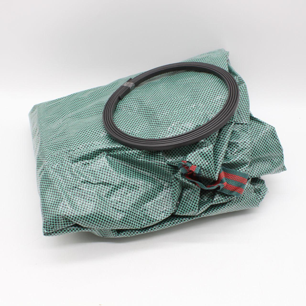 Садовий мішок 900л c ручками / Складний кошик садовий / Садова сумка для сміття / Садовий мішок-сумка