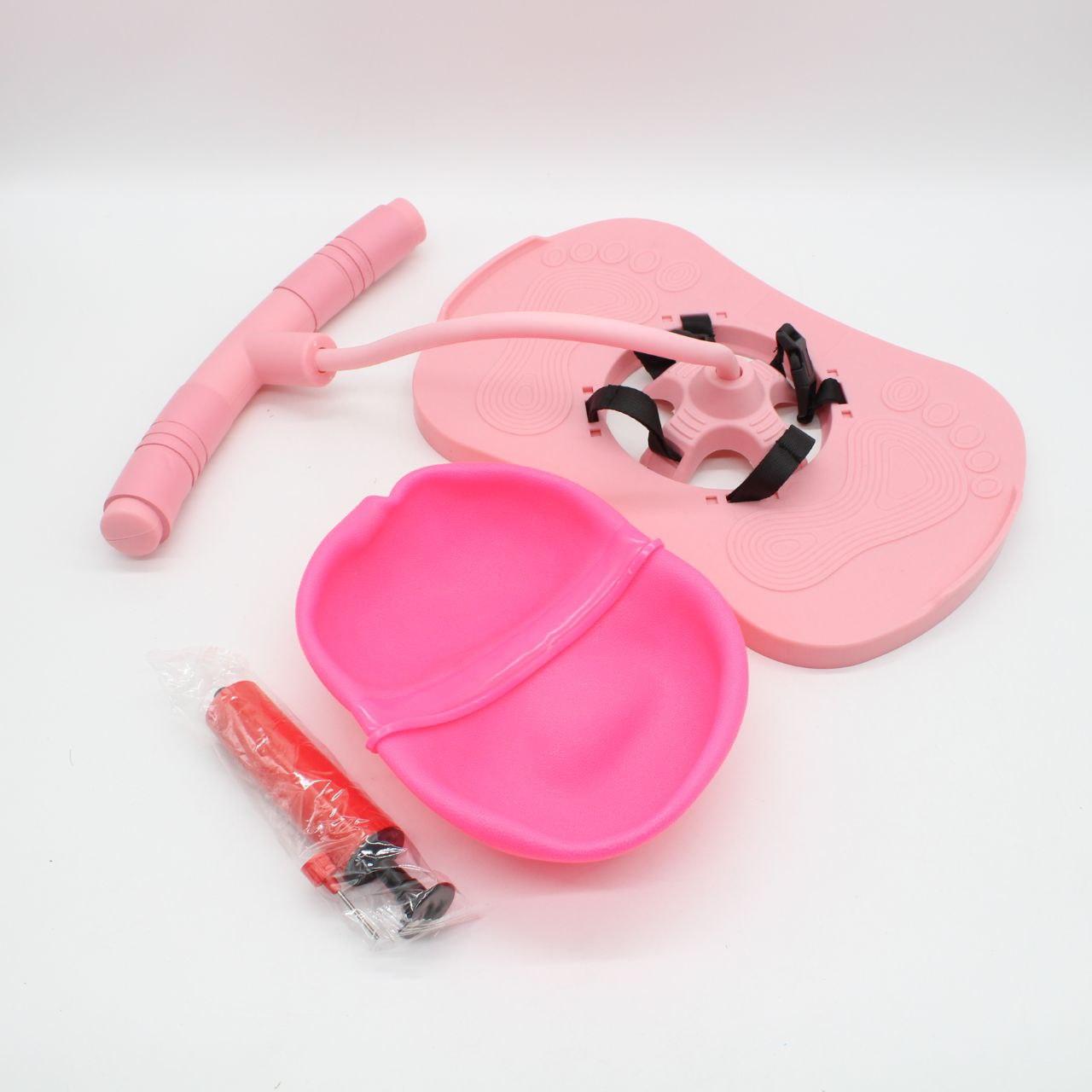 Дитячий м'яч для стрибків до 70кг + Насос, Jumbo Viking, Рожевий / Джампінг для дітей / Джампер / Тренажер для стрибків