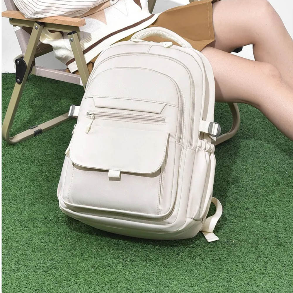 Шкільний рюкзак водонепроникний 44×29×13см, Бежевий / Рюкзак у школу / Рюкзак підлітковий / Міський рюкзак