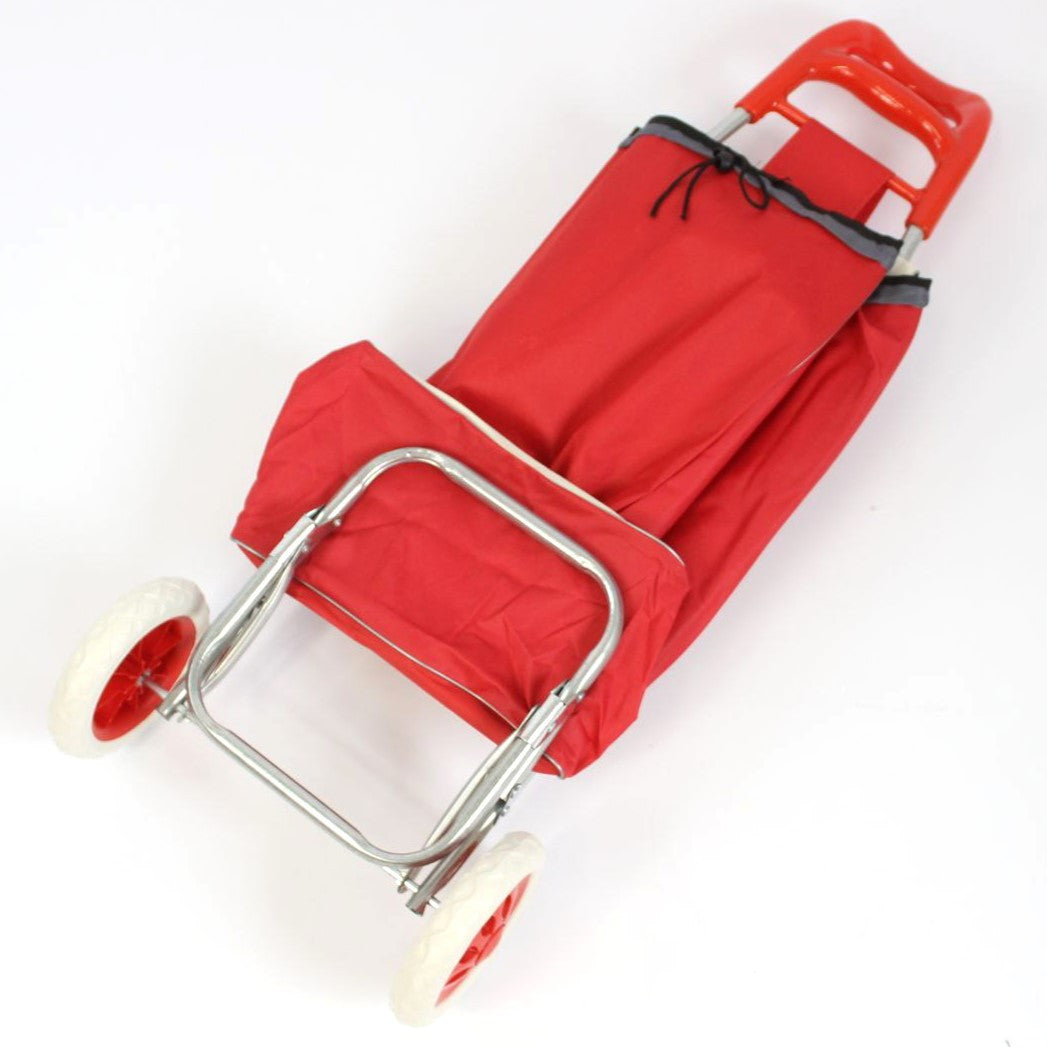 Сумка-візок на колесах до 130кг, 95х35х30см, Червоний / Сумки на колесах для покупок / Кравчучка для продуктів