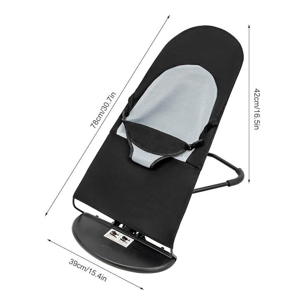 Дитячий шезлонг качалка до 13кг, 78×42×39см / Дитяче крісло качалка / Шезлонг для немовлят