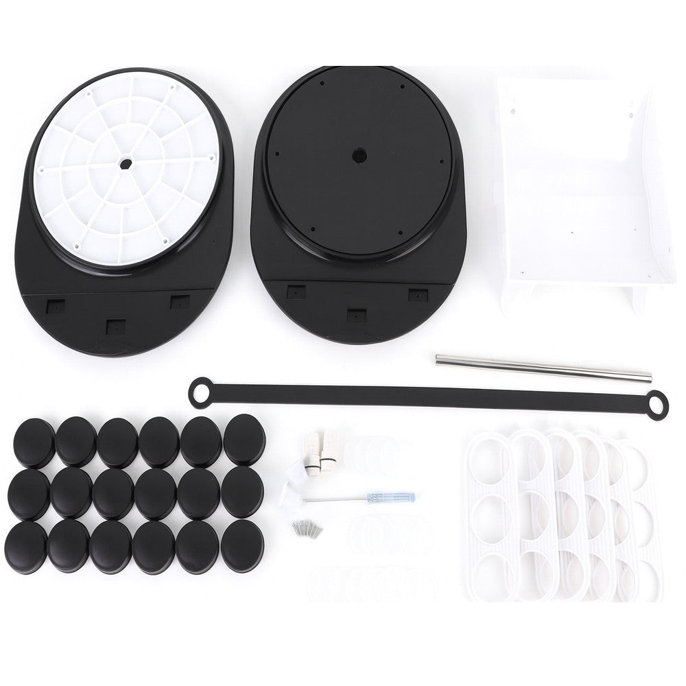 Набір для спецій на підставці, 18 ємностей / Органайзер для приправ / Ємності для спецій