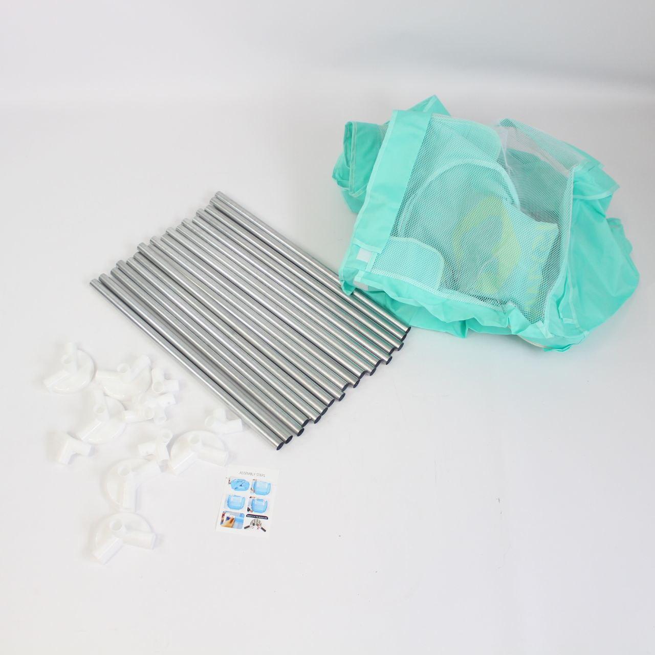 Дитячий складний манеж з сіткою, Зелений / Інтерактивний манеж для дітей / Манеж-ігровий майданчик