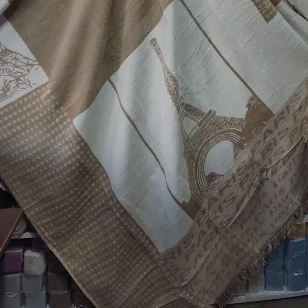 Плед бавовняний 200x240см, Sarar, Туреччина / Бавовняний теплий плед / Плед-ковдра