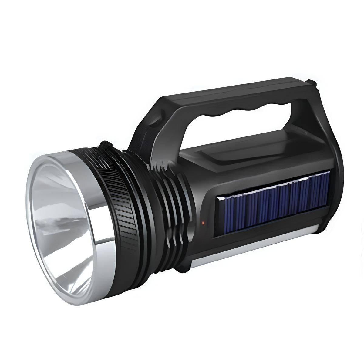 Ліхтар акумуляторний 1 + 24LED із сонячною батареєю, WX 2836, Чорний / Світлодіодний ліхтар ручний / Ліхтарик з бічним світлом
