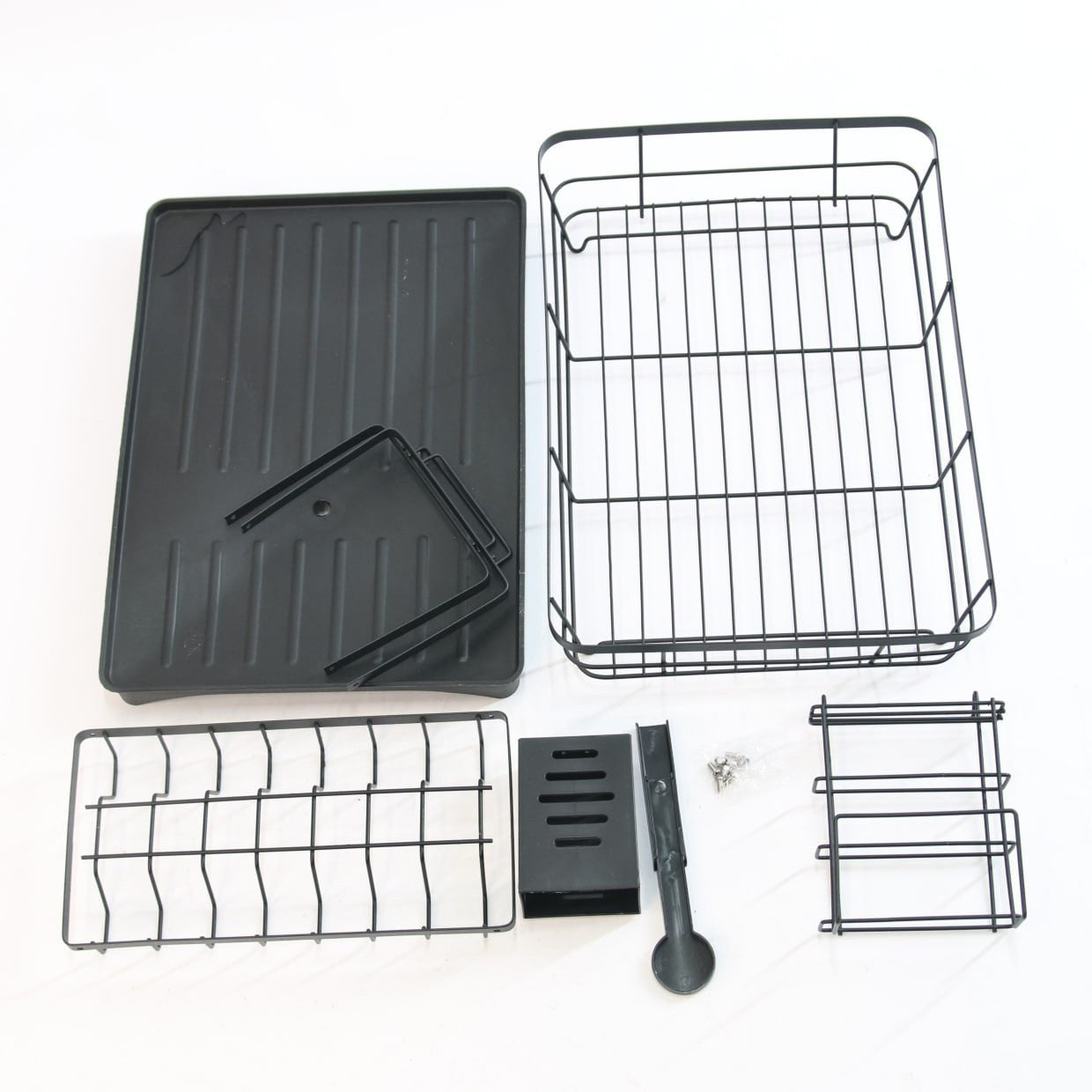 Органайзер-сушарка для посуду 2-х рівневий 102-30 / Сушіння для посуду з піддоном / Настільна сушарка