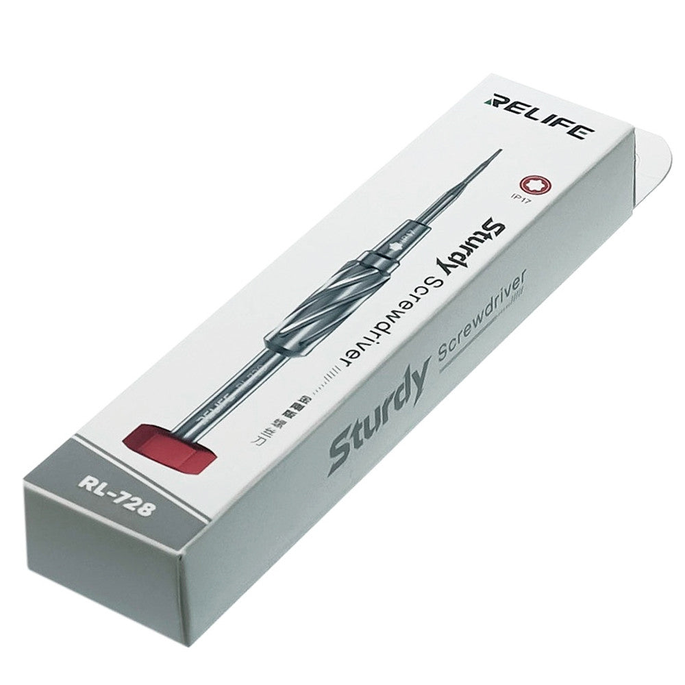 Прецизійна викрутка IP17 *0,8 Pentalobe Relife RL-728 Sturdy, Чорний / Викрутка 4IP для ремонту смартфонів нових серій
