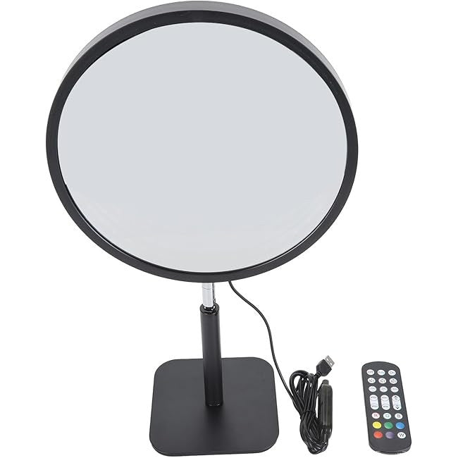 Настільна лампа-торшер RGB, KBB-25, USB, Чорний / Інтер'єрне освітлення / Нічник із дзеркалом / Світильник нескінченність
