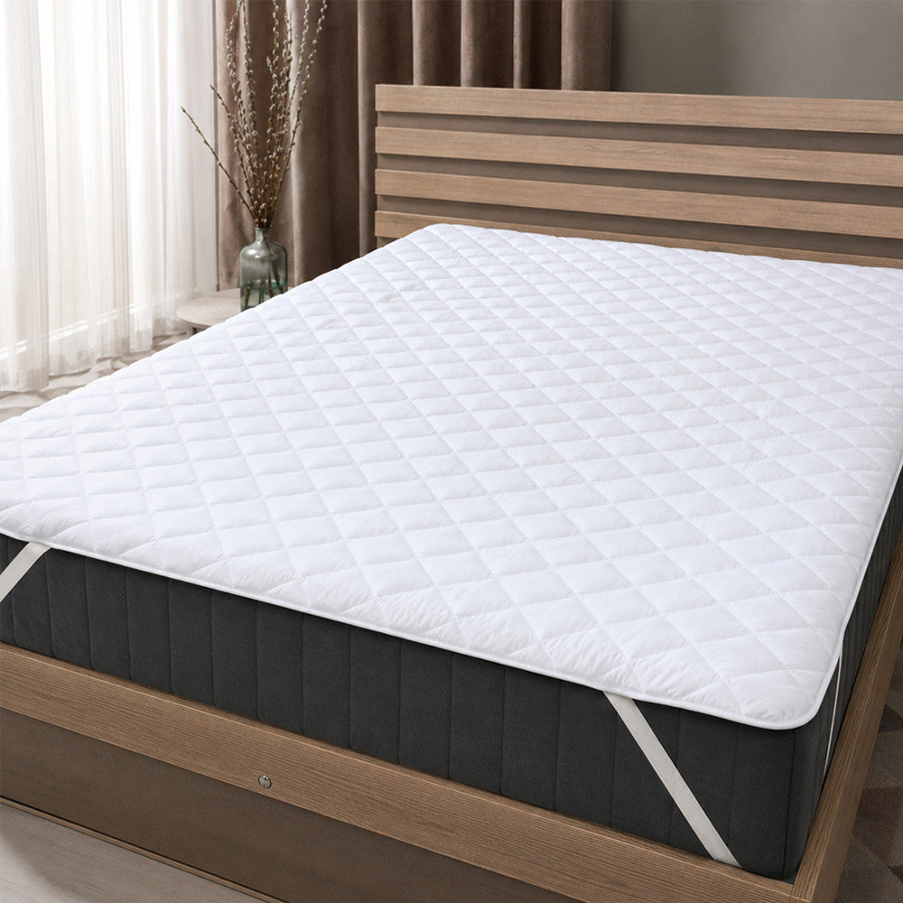 Наматрацник на резинках 200x200cм, Ideia Home Lux Elite / Наматрацник з мікрофібри / Чохол на двоспальне ліжко