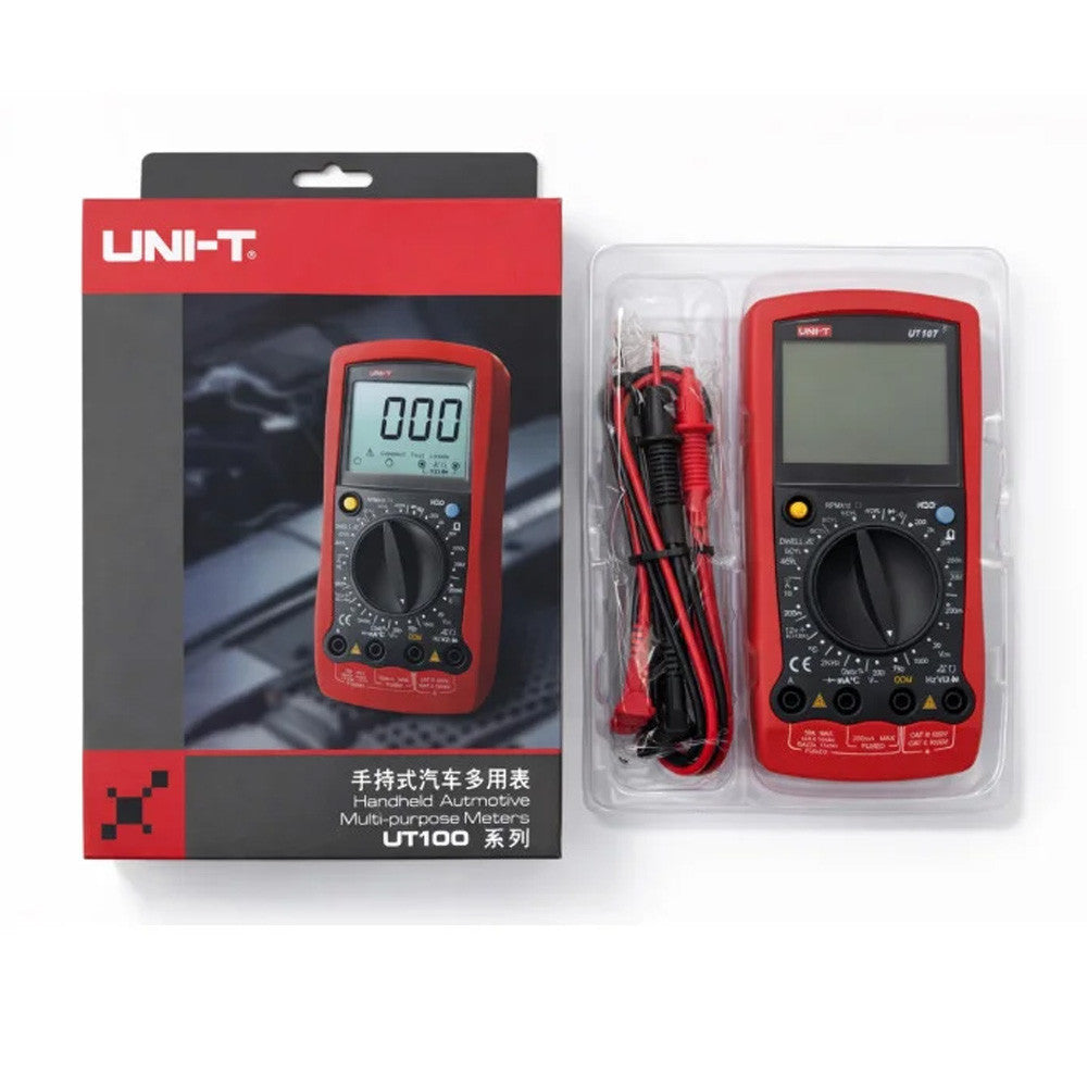Цифровий мультиметр автомобільний UNI-T UT107, Червоний / Тестер напруги / Мультиметр тестер / Мультиметр автоматичний
