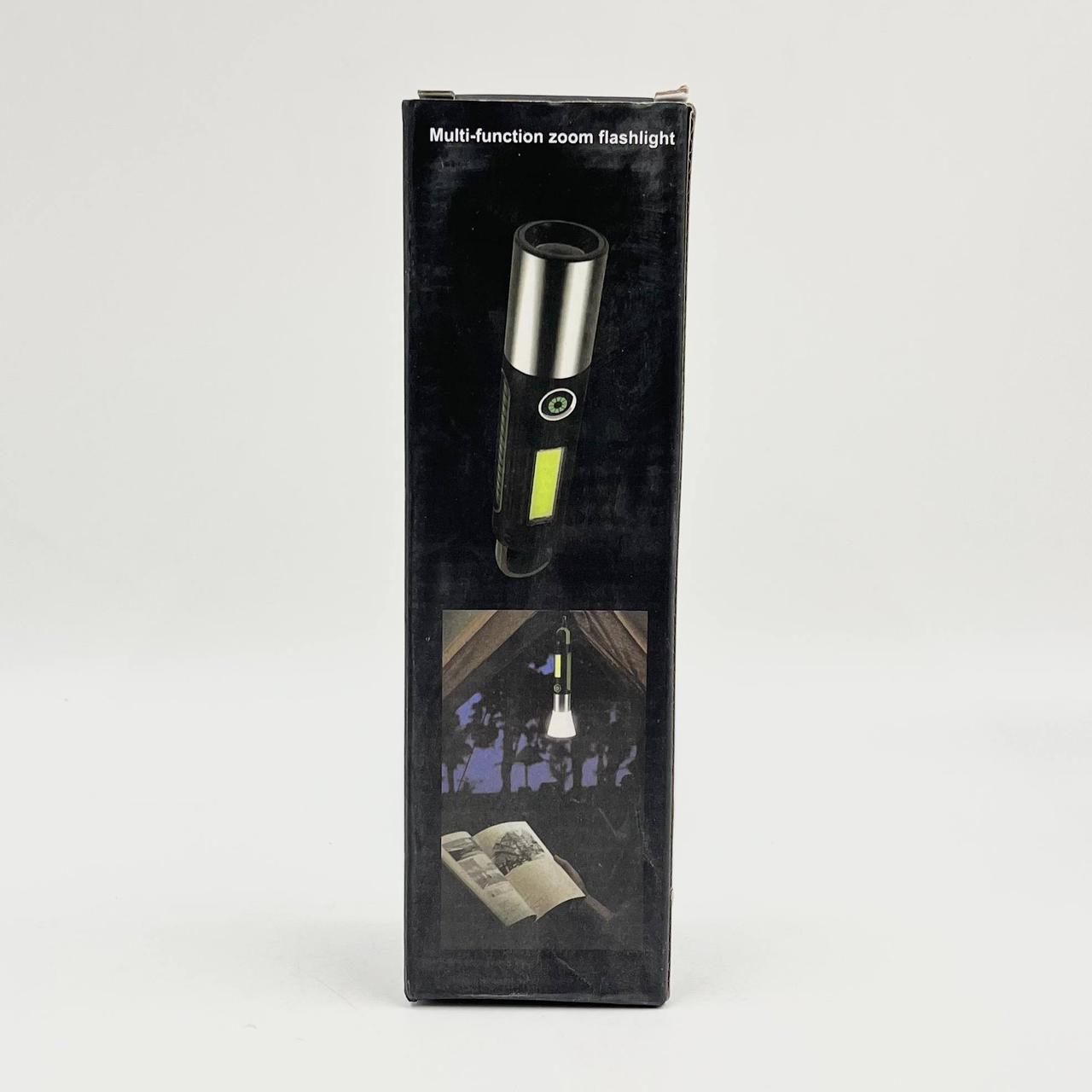 Ліхтарик ручний від USB, BL S507, Чорний / Компактний ліхтарик на акумуляторі / Ліхтар акумуляторний для кемпінгу