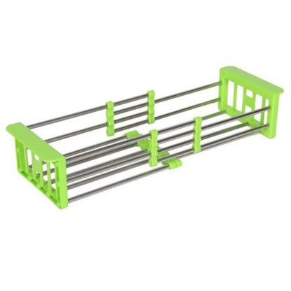 Багатофункціональна складна кухонна полиця для сушіння Kitchen Drain Shelf Rack / Сушарка для овочів та фруктів