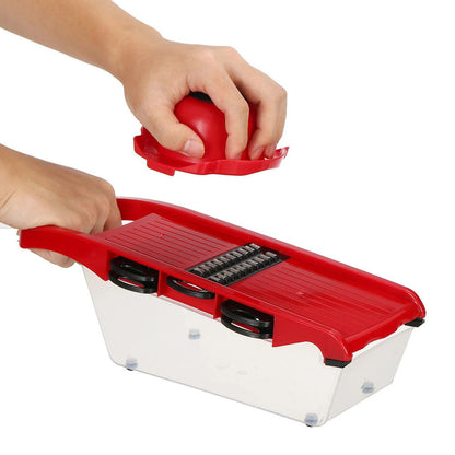 Овочерізка ручна Mandoline Slicer 6 in 1, Червоний / Терка для овочів / Мультислайсер