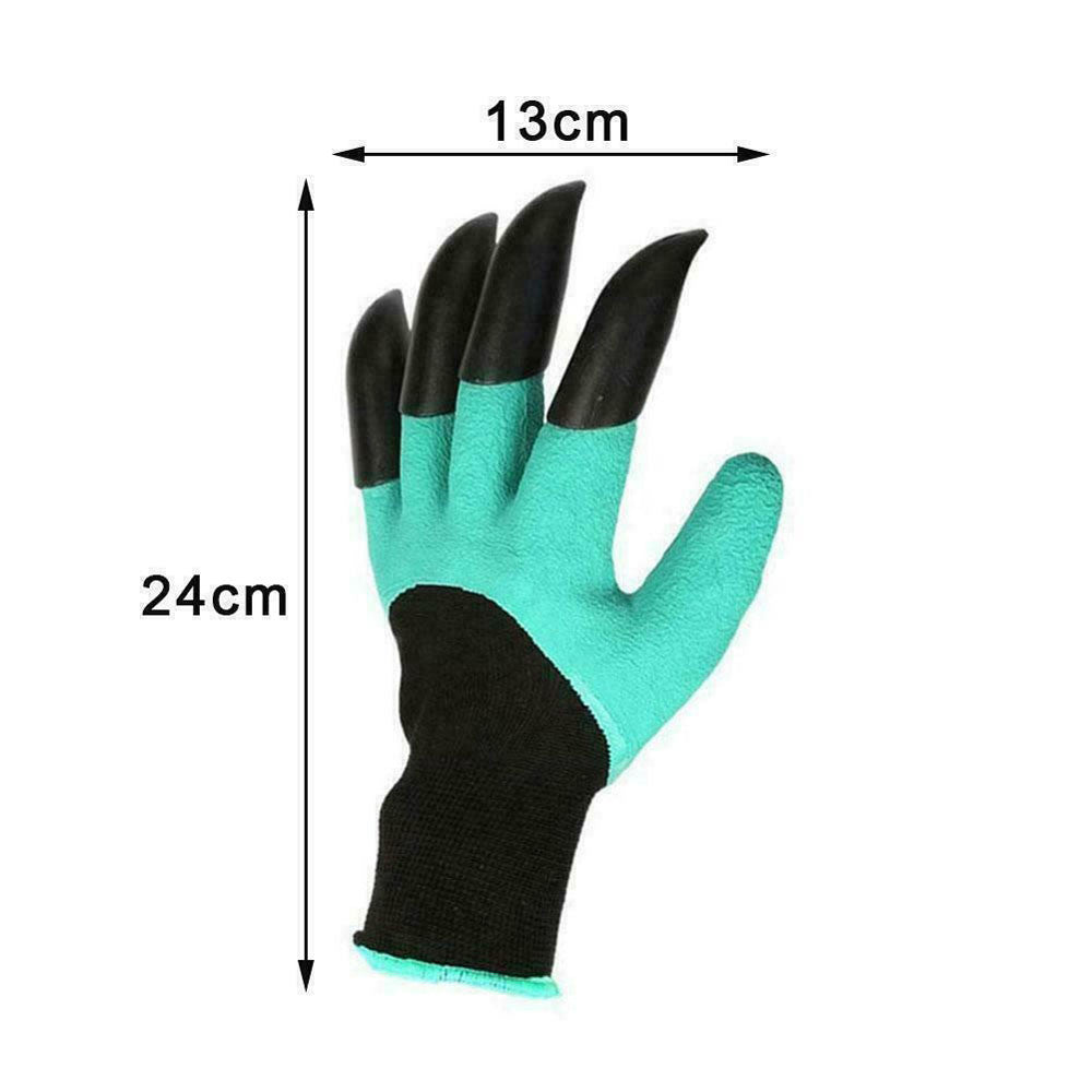Рукавички кігті для саду та городу GARDEN GLOVE, Зелений / Садові рукавички / Рукавички з кігтями