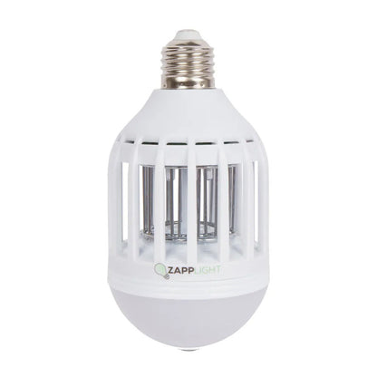 Світлодіодна лампа-приманка для комах Zapp Light, Білий / Електрична лампочка-знищувач мух та комарів