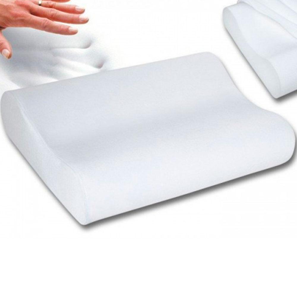 Ортопедична подушка з ефектом пам'яті 50x29x10, Білий /7см, Memory Foam Pillow / Подушка ортопедична для сну